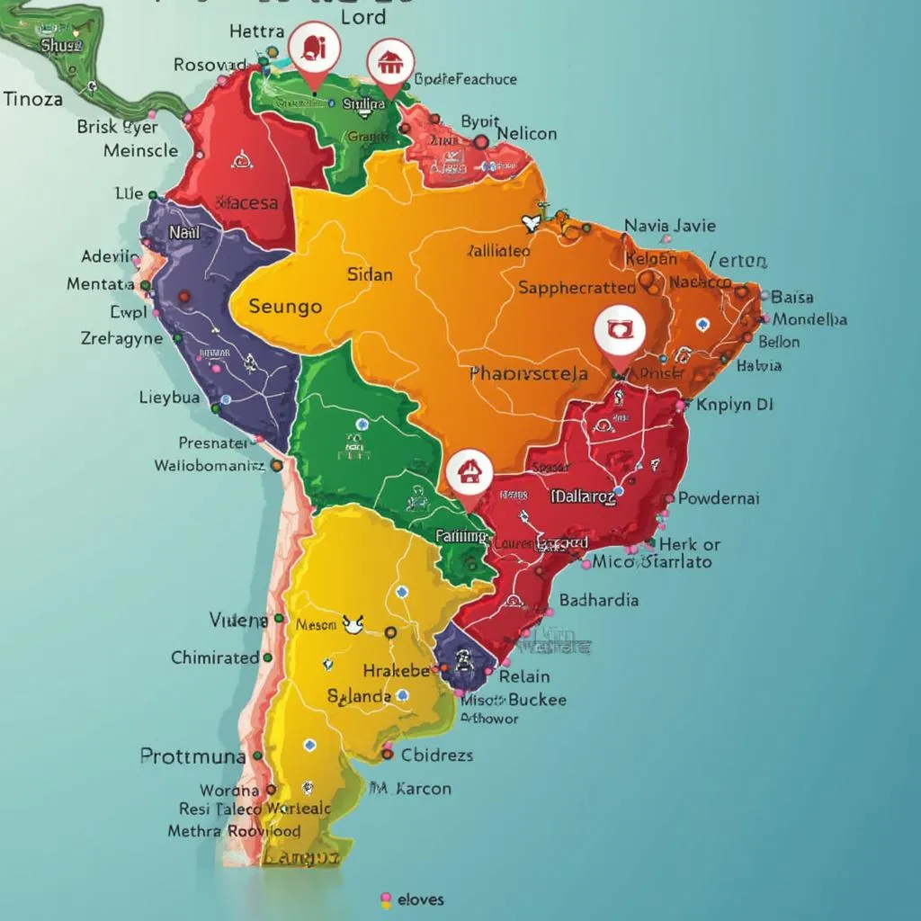 Mapa de atuação no Brasil